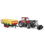 Bruder Bruder 3198 - Case IH Optum 300 CVX met voorlader en balentransporter