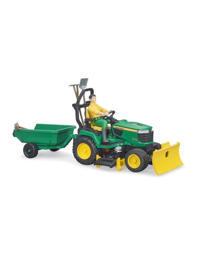 Bruder Bruder 62104 - John Deere zitmaaier met accessoires