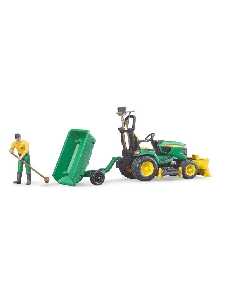 Bruder Bruder 62104 - John Deere zitmaaier met accessoires