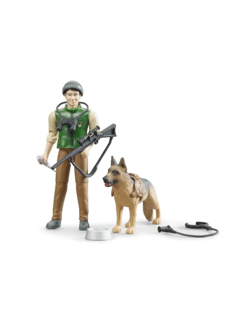 Bruder Bruder 62660 - Boswachter speelfiguur met hond