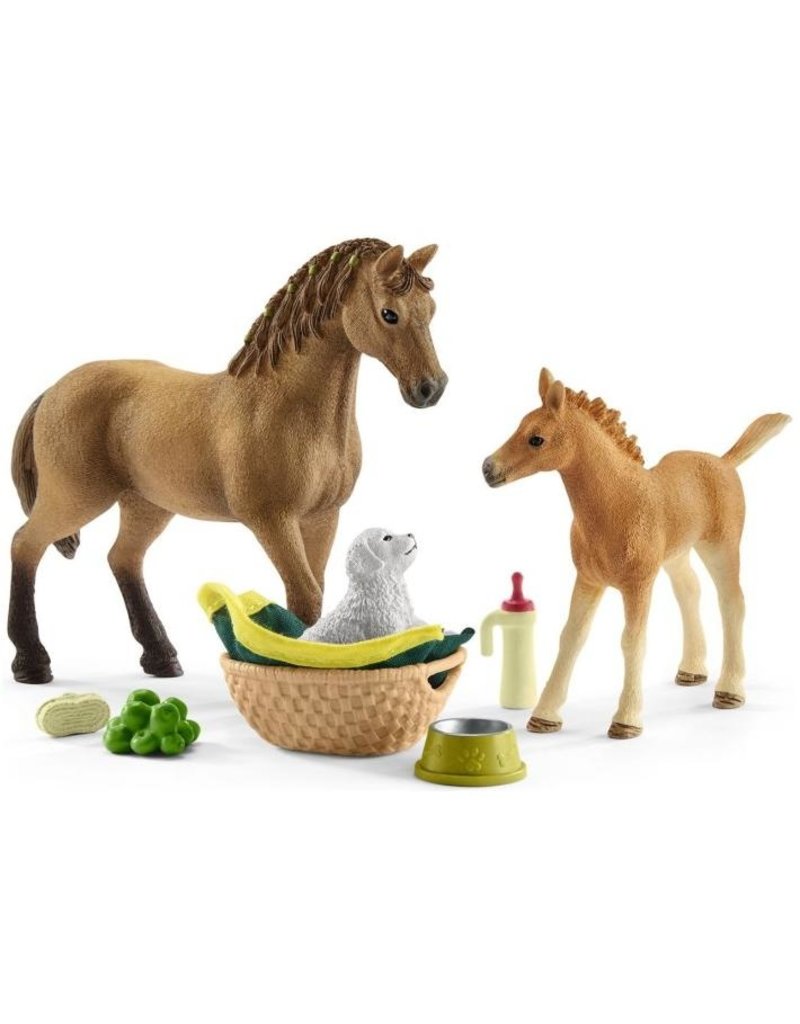 Schleich Schleich Horses 42432 - Babydieren verzorgingsset