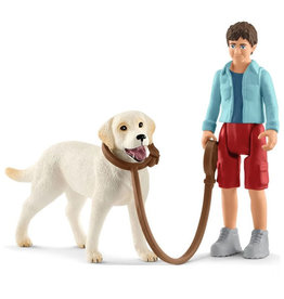 Schleich Schleich Farm 42478 - wandelen met labrador retriever