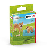 Schleich Schleich Farm 42479 - Shiba Inu moeder en pup