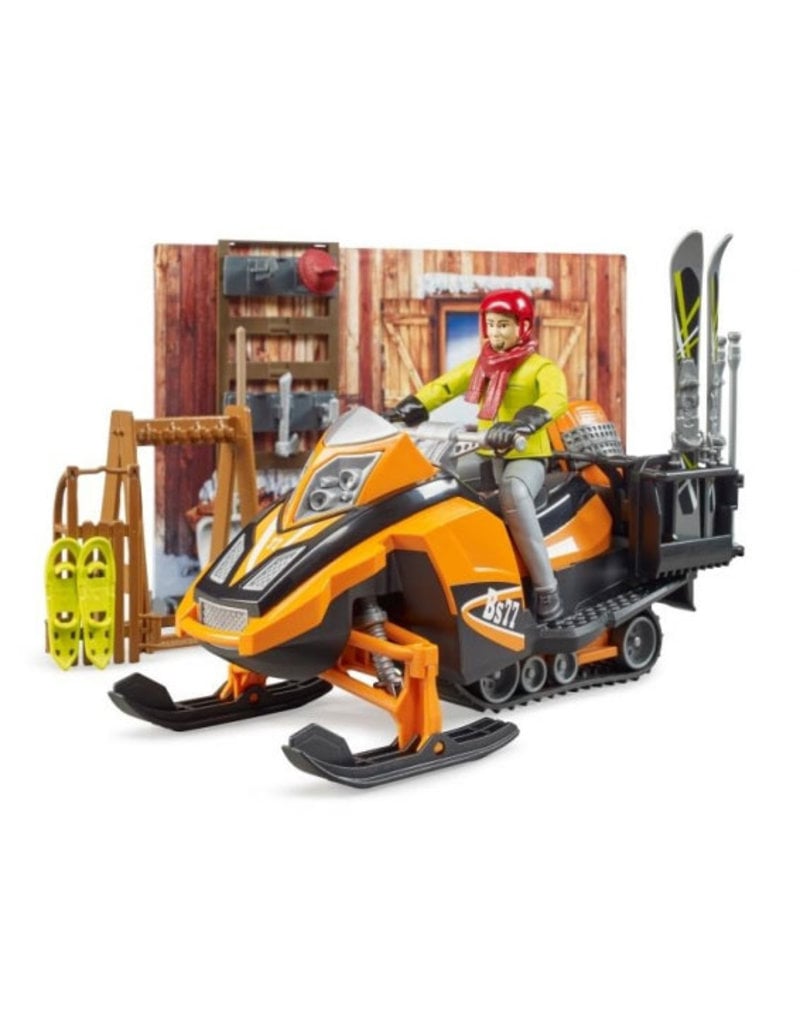 Bruder Bruder 63102 - Berghut met snowmobil