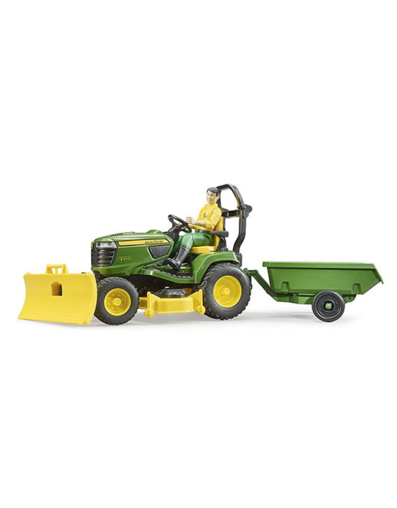 Uitverkoop Twisted krant Bruder 62104 - John Deere zitmaaier met accessoires - T-Toys België