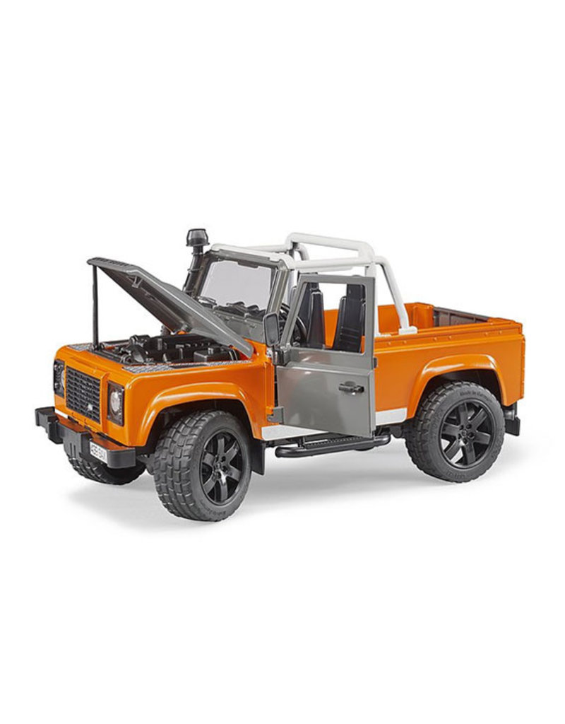 Bruder Bruder 2591 - Land Rover pick-up (oranje/grijs)