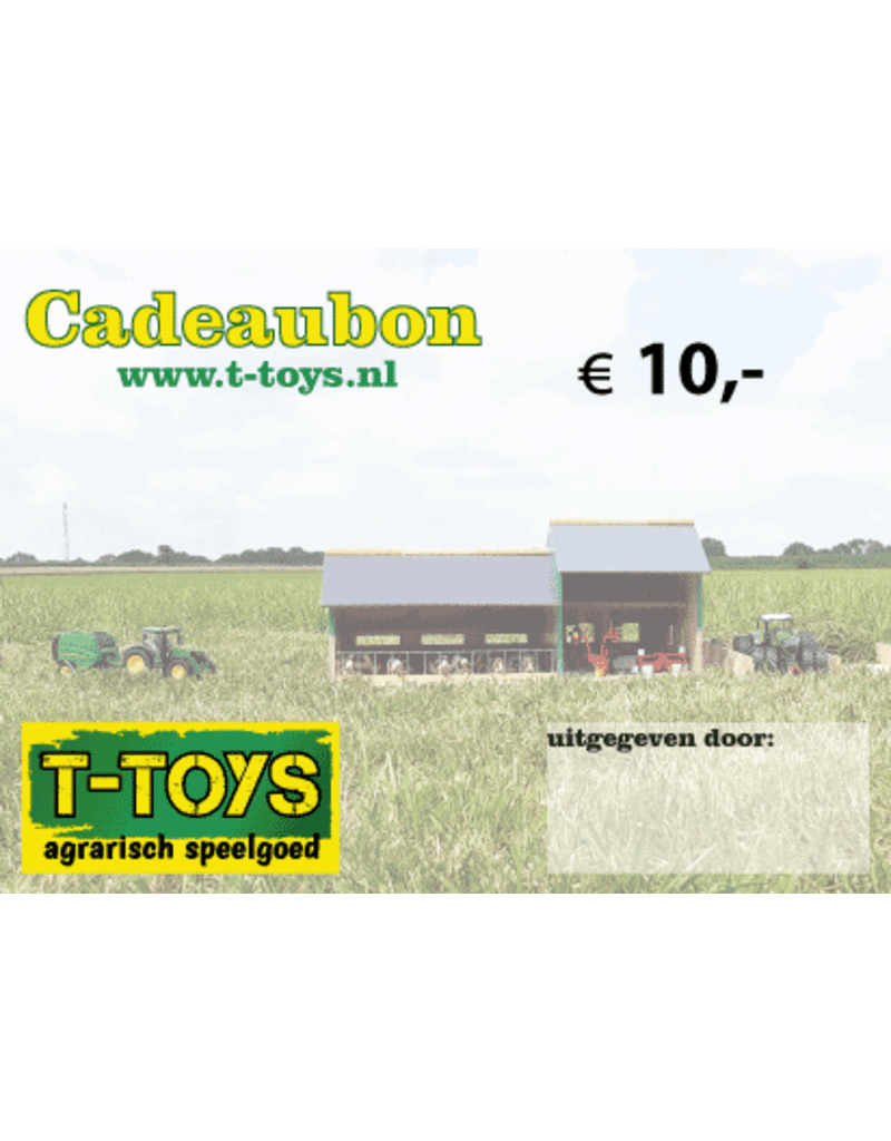 Cadeaubon t.w.v. €10,-