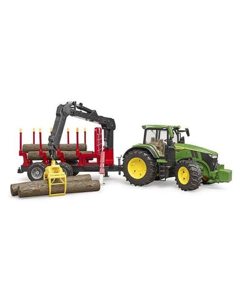 Bruder Bruder 3154 - John Deere 7R 350 met bomentrailer en 4 boomstammen