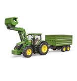 Bruder Bruder 3155 - John Deere 7R met voorlader en aanhanger