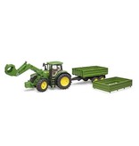 Bruder Bruder 3155 - John Deere 7R met voorlader en aanhanger