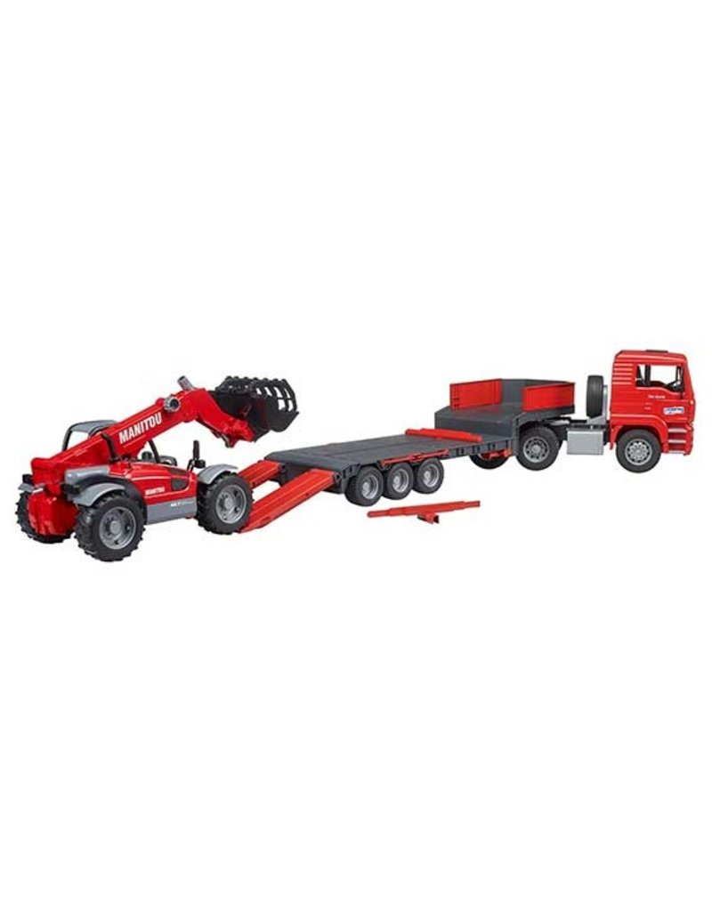 Bruder Bruder 2774 - MAN TGA dieplader met Manitou