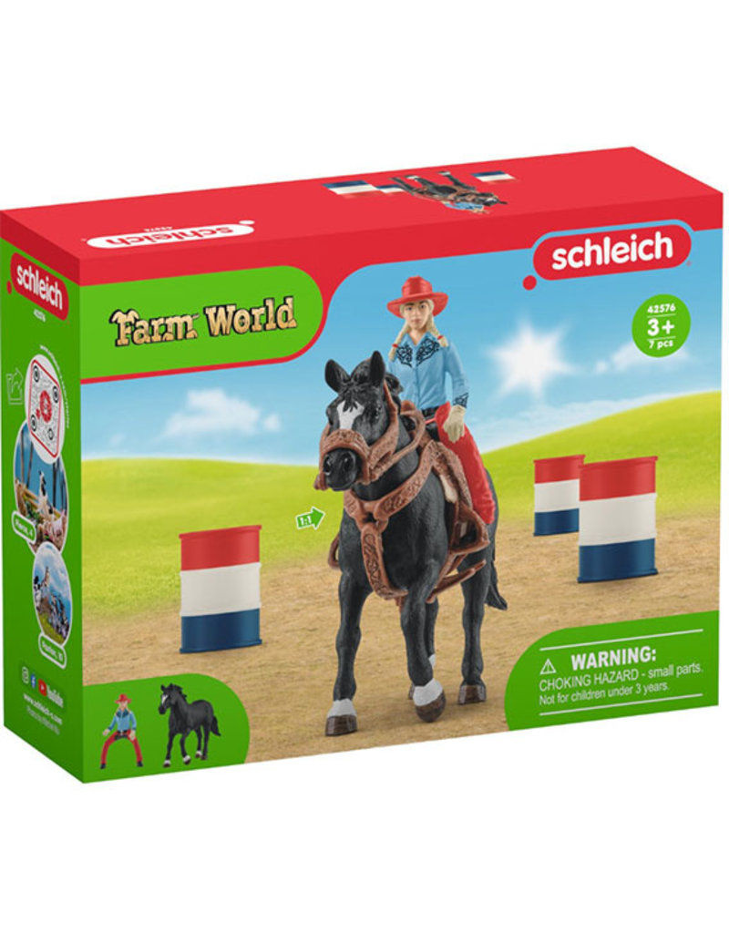 Schleich Schleich Horses 42576 - Barrel racing met cowgirl