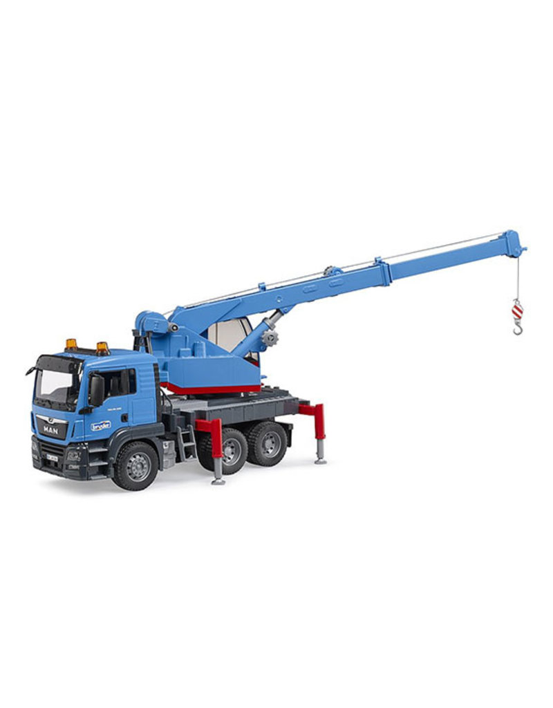 Bruder Bruder 3771 - MAN TGS kraanwagen blauw