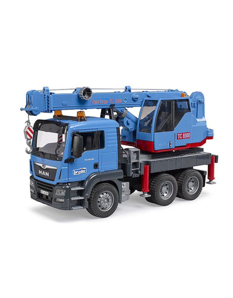 Bruder Bruder 3771 - MAN TGS kraanwagen blauw