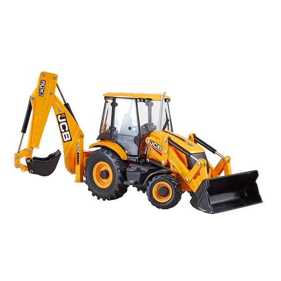 Britains Tractopelle JCB 3CX Plus Sitemaster – Modèle Réduit 1:32 – Métal Moulé – Jouet Robuste Dès 3 Ans – Véhicule Chantier Collection