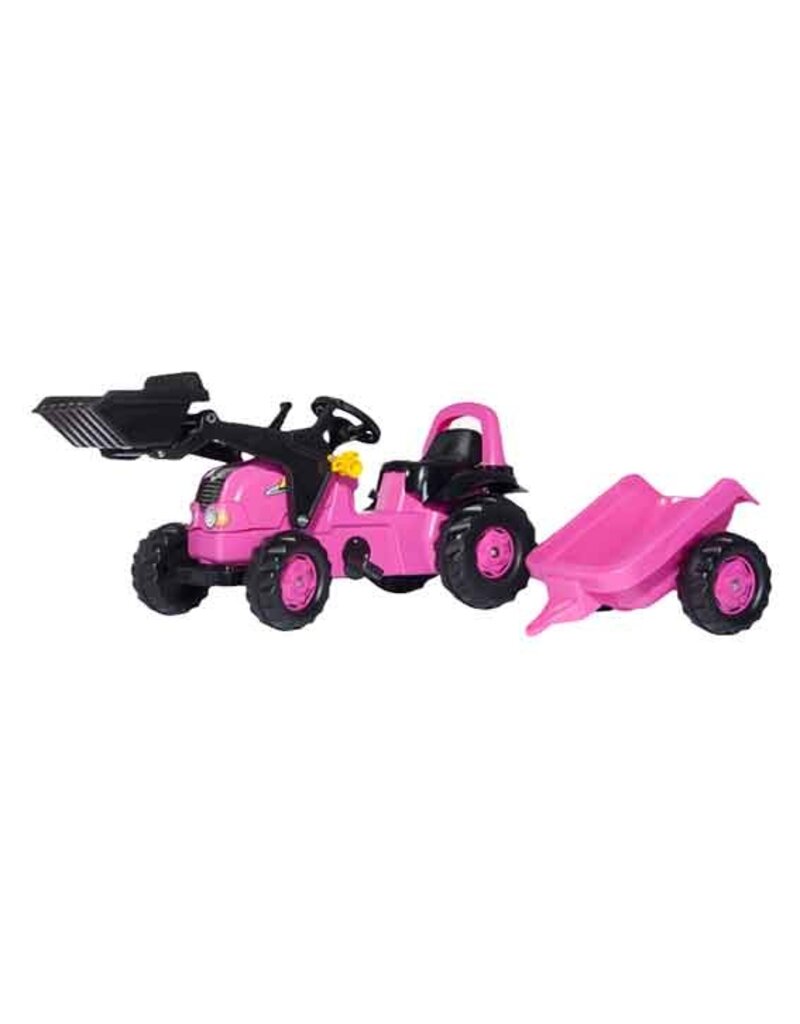 Rolly Toys Rolly Toys 024537 - RollyKid Roze met frontlader en aanhanger