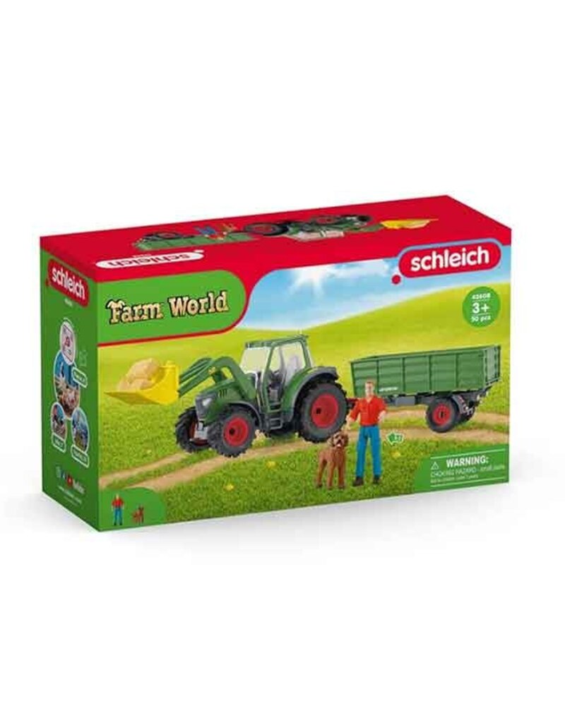 Schleich Schleich Farm 42608 -Tractor met aanhangwagen