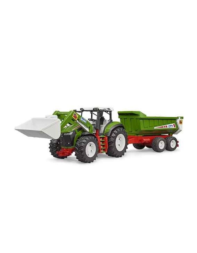 Bruder Bruder Roadmax 03452 - Tractor met voorlader en aanhanger