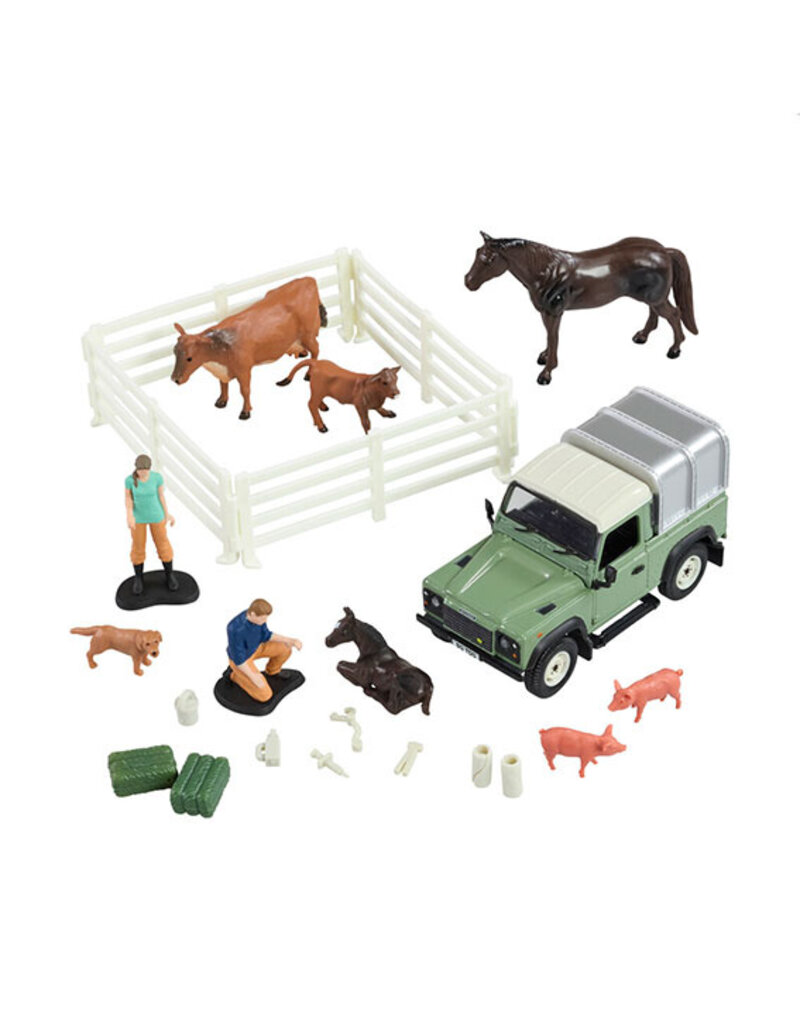 Britains Britains 43385 - Land Rover Defender dierenarts set 1:32