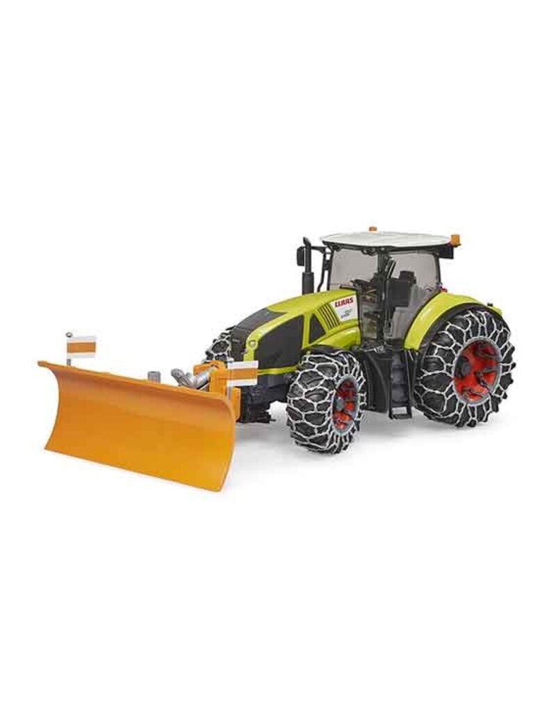 Bruder Bruder 3018 - Claas Axion met sneeuwschuif en sneeuwbanden