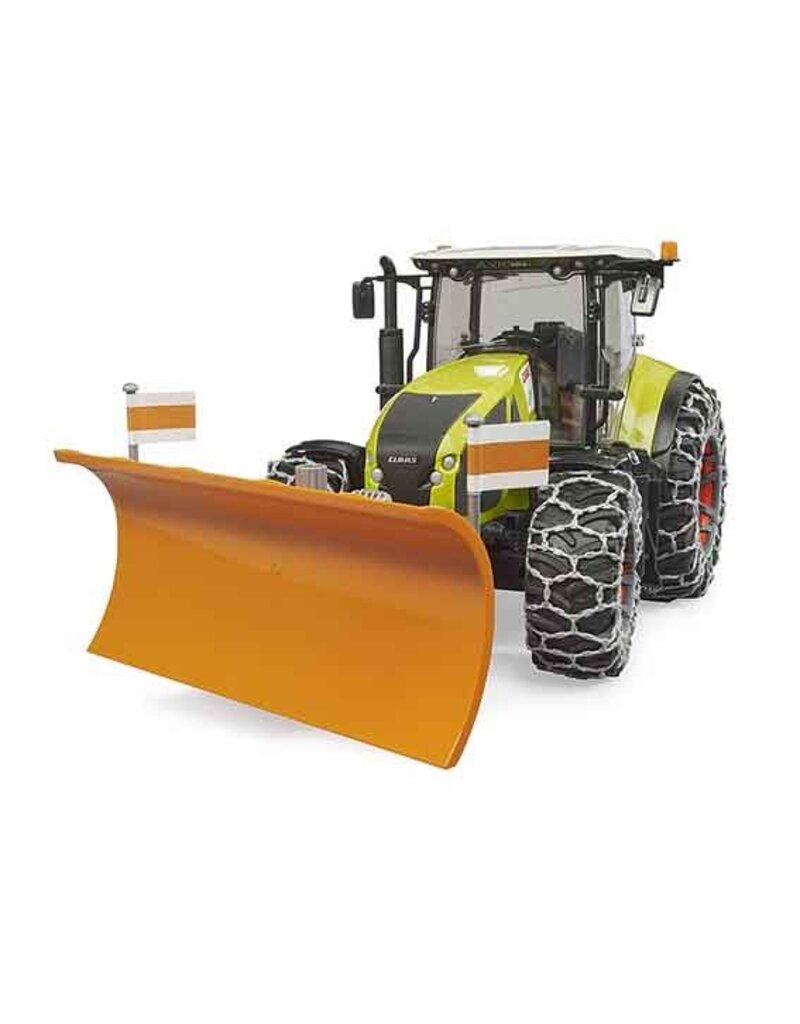 Bruder Bruder 3018 - Claas Axion met sneeuwschuif en sneeuwbanden
