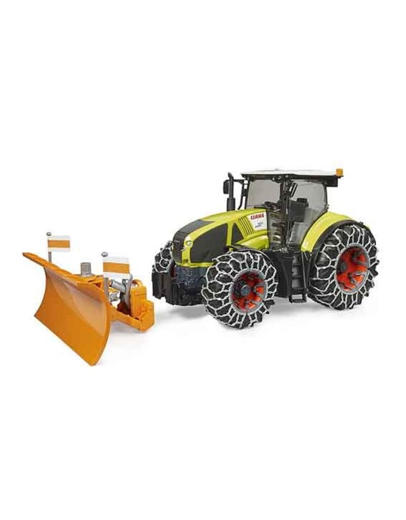 Bruder Bruder 3018 - Claas Axion met sneeuwschuif en sneeuwbanden
