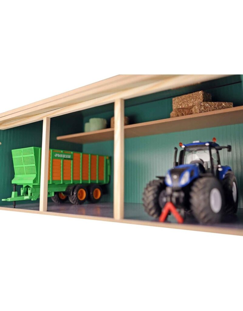 Kids Globe Kids Globe 610310 - Loopstal met berging en weiland 1:32