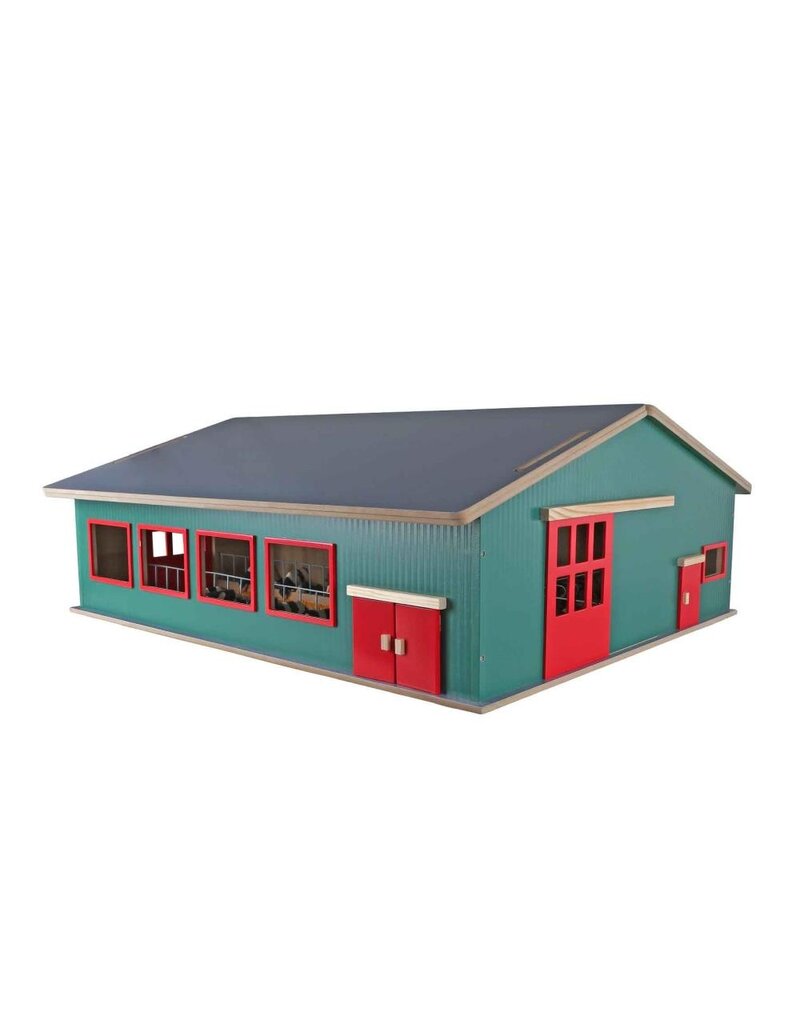 Kids Globe Kids Globe 610310 - Loopstal met berging en weiland 1:32