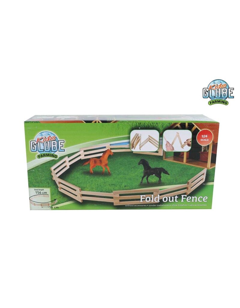 Kids Globe Kids Globe 610303 - Uitvouwbare houten omheining 1:24