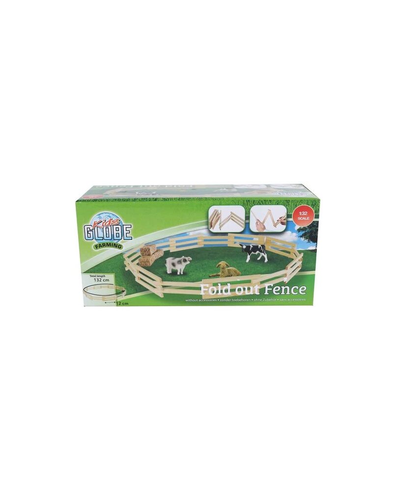 Kids Globe Kids Globe 610304 - Uitvouwbare houten omheining 1:32