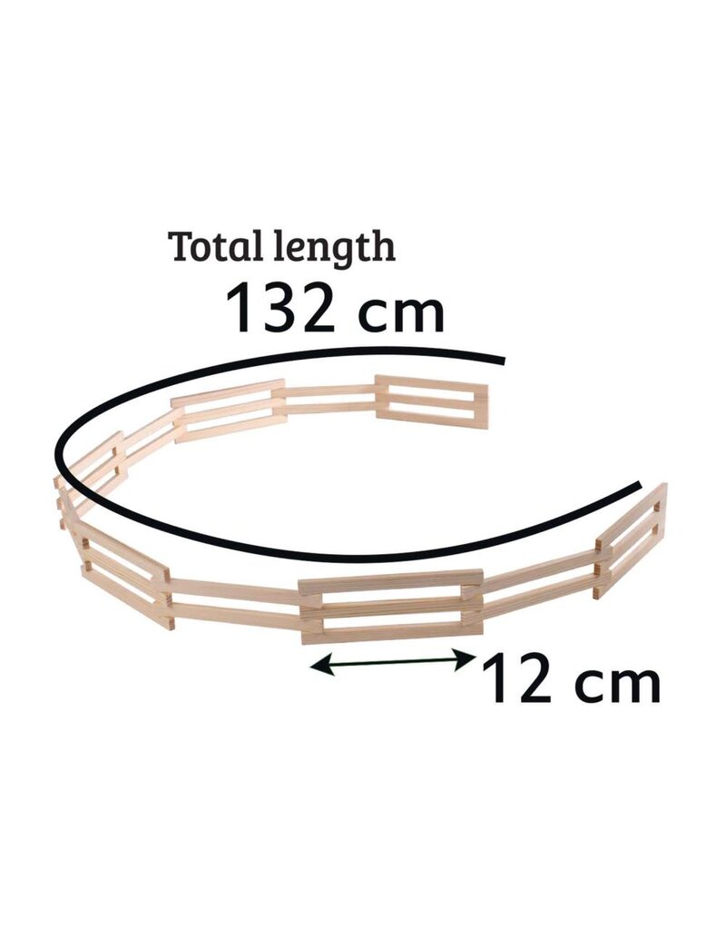Kids Globe Kids Globe 610304 - Uitvouwbare houten omheining 1:32