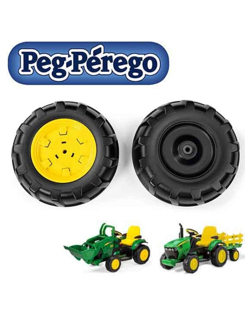 Peg Perego Peg Perego set van 2 voorwielen voor John Deere Ground Force/Ground Loader