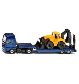 Siku Siku 1761 - MAN met dieplader en graaflaadmachine