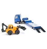 Siku Siku 1761 - MAN met dieplader en graaflaadmachine