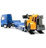 Siku Siku 1761 - MAN met dieplader en graaflaadmachine