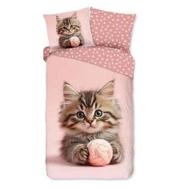Dekbed Good Morning Kitten met bol wol