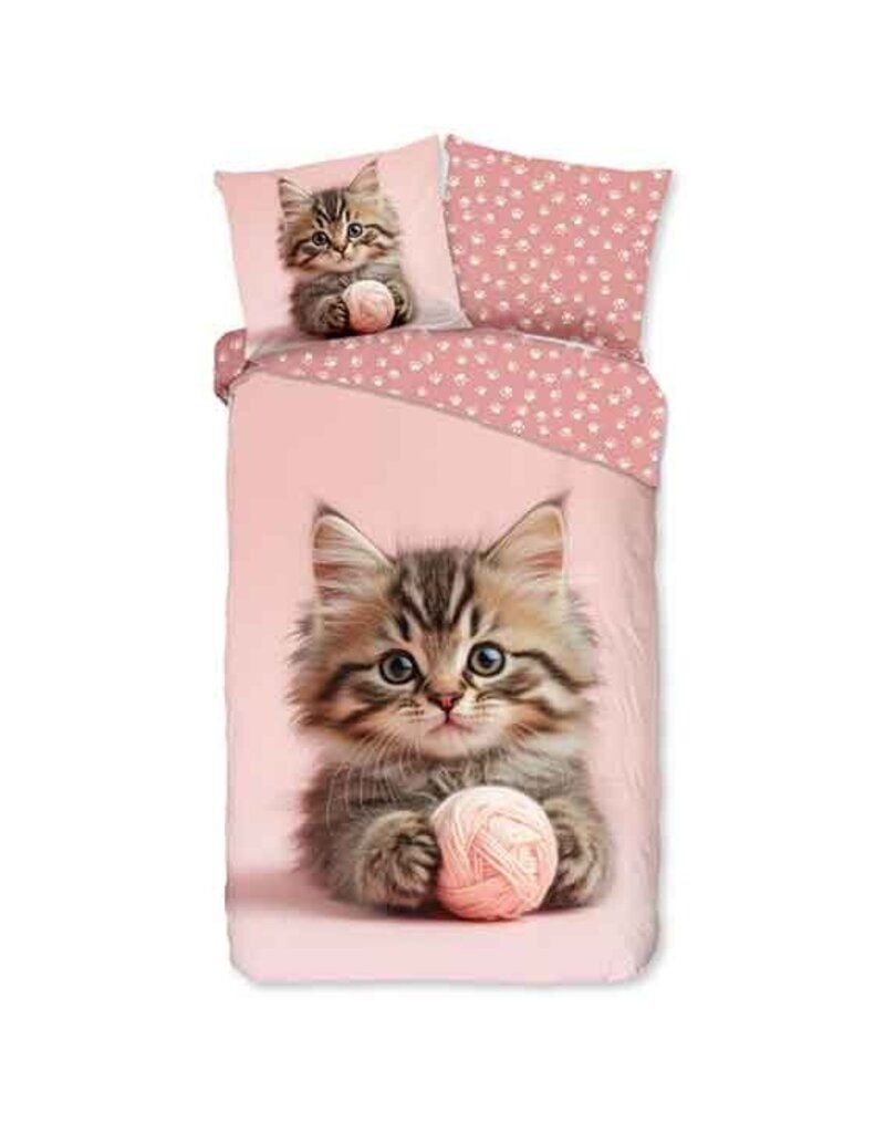 Dekbed Good Morning Kitten met bol wol