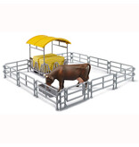 Bruder Bruder 62612 - Hooiruif met koe, omheining en bak 1:16