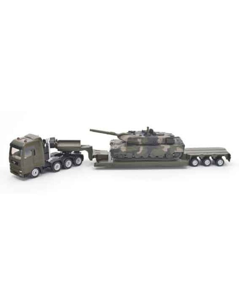 Siku Siku 8317 - Leger Vrachtwagen met dieplader en tank 1:87