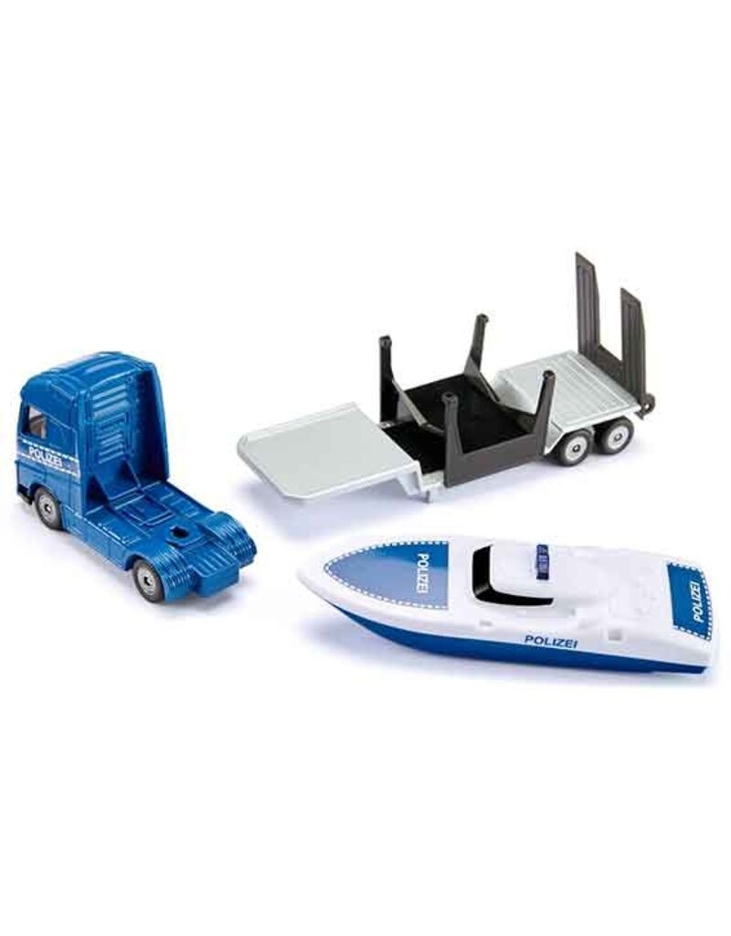 Siku Siku 1757 - Volvo vrachtwagen met Politie boot 1:87