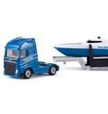 Siku Siku 1757 - Volvo vrachtwagen met Politie boot 1:87