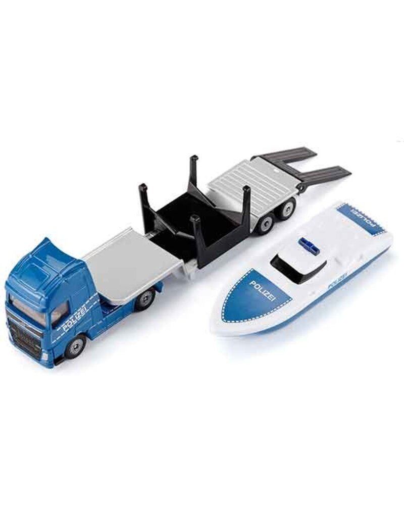 Siku Siku 1757 - Volvo vrachtwagen met Politie boot 1:87