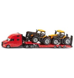 Siku Siku 1785 - Volvo vrachtwagen met dieplader en JCB tractors 1:87