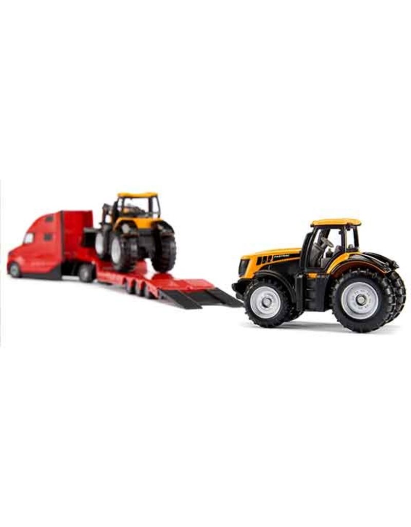 Siku Siku 1785 - Volvo vrachtwagen met dieplader en JCB tractors 1:87