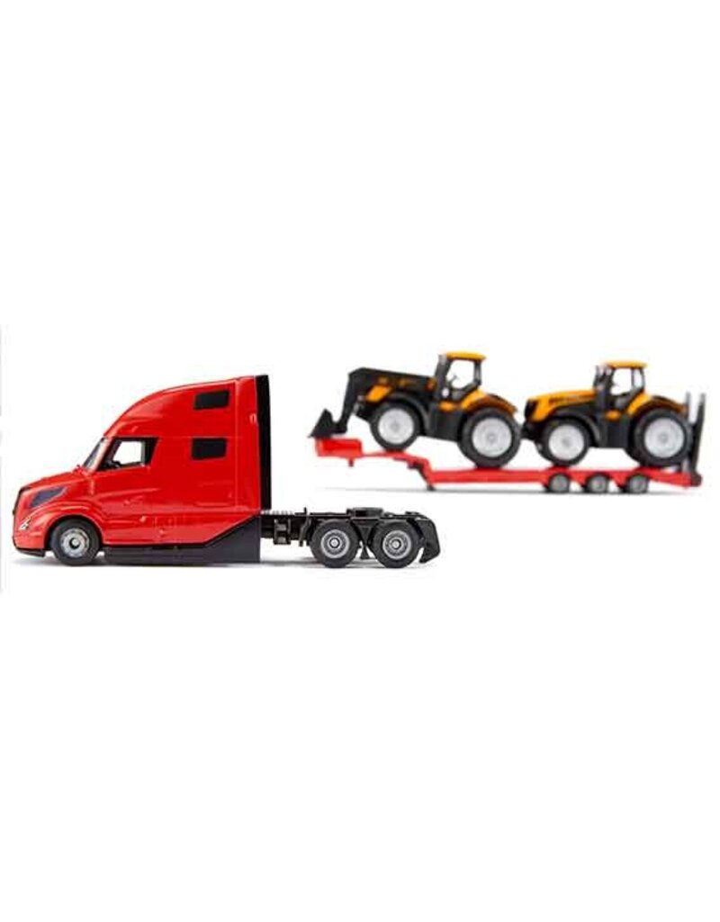 Siku Siku 1785 - Volvo vrachtwagen met dieplader en JCB tractors 1:87
