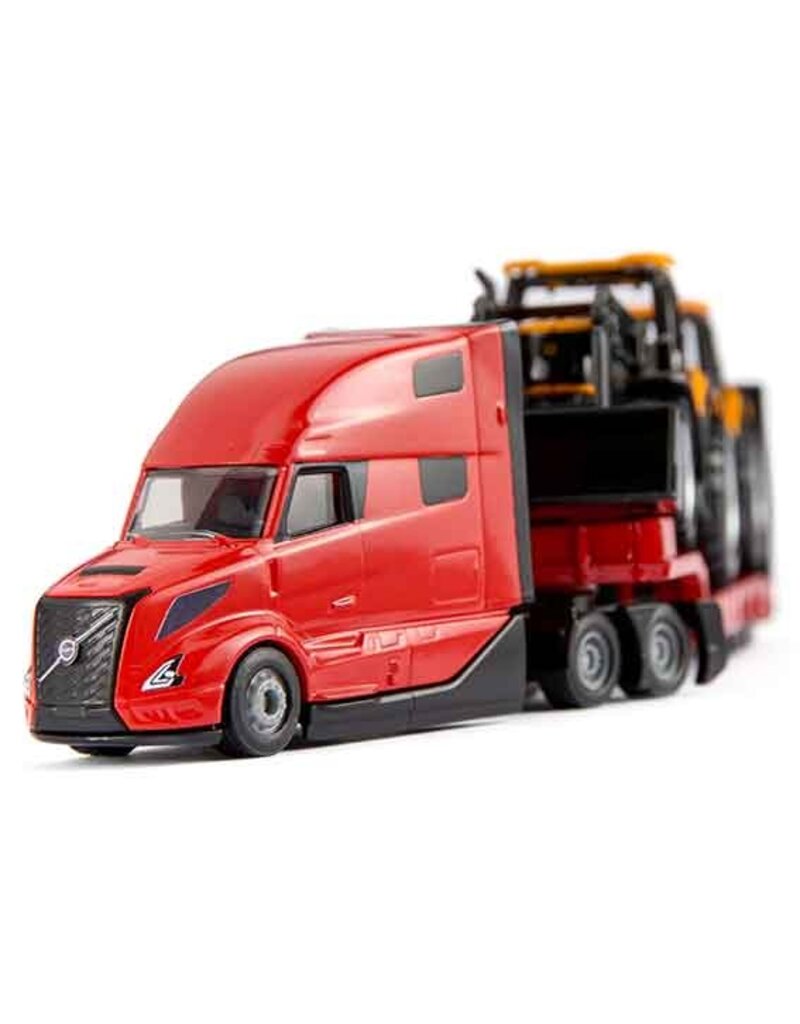 Siku Siku 1785 - Volvo vrachtwagen met dieplader en JCB tractors 1:87
