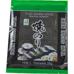 Jhfoods Yaki Nori Sushi-Blätter Grüne Qualität, 25g