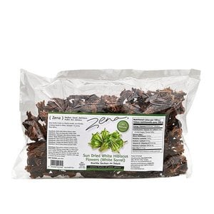 Zena Zena Dried White Hibiscus flowers (White Sorrel) 125g