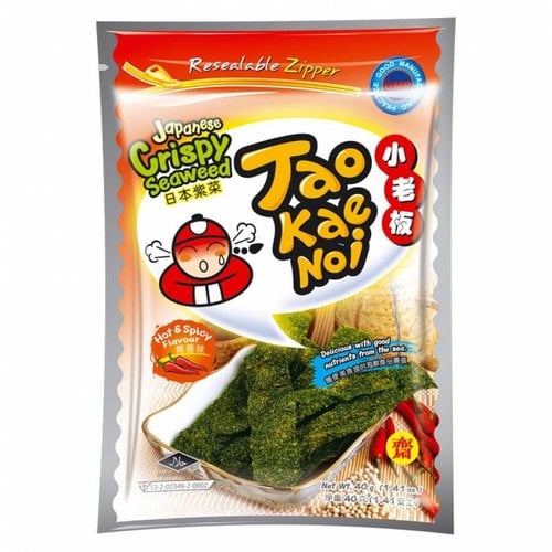 Tao Kae Noi Crispy Seaweed Spicy, 36g