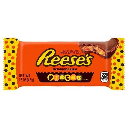 Reese's Reese's Cups Stuffed with Pieces, 42g THT:OKT21 Reese's Reese's Cups Stuffed with Pieces, 42g THT:OKT21